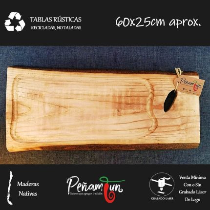 Tabla Rustica de Picoteo Curada, Madera Castaño Lista para Utilizar – Knife  Chile